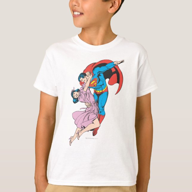 Camiseta Super-Homem e Lois a Rosa (Frente)