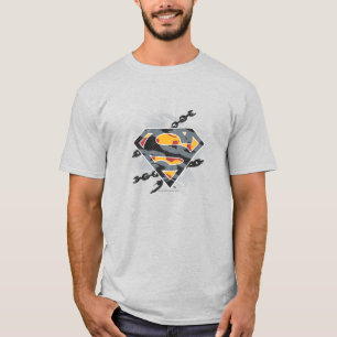 Camiseta Super-Homem Estilizado Logotipo das grades