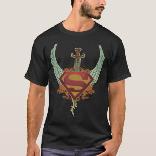 Camiseta Super-Homem Estilizado  Logotipo Wings