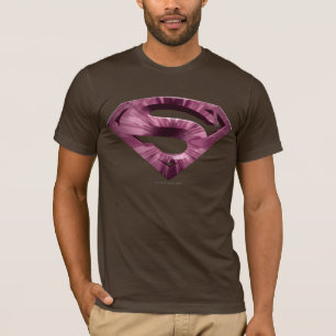 Camiseta Super-Homem  Logotipo Burst Pink Star