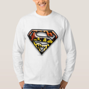 Camiseta Super-Homem  Logotipo de Grafite em destaque preto