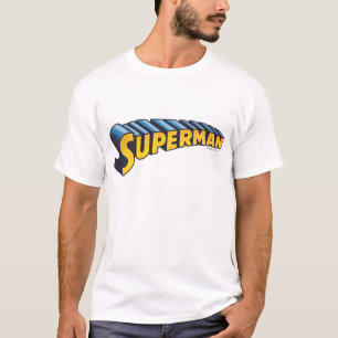 Camiseta Super-Homem Logotipo de nome clássico