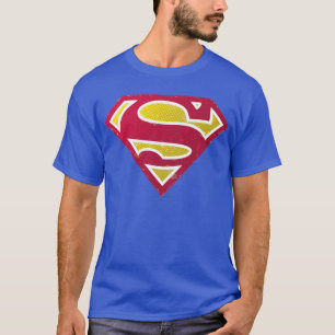 Camiseta Super-Homem Logotipo de pontos em dificuldades
