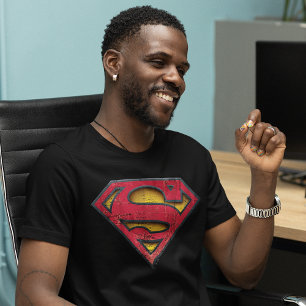 Camiseta Super-Homem  Logotipo em dificuldades