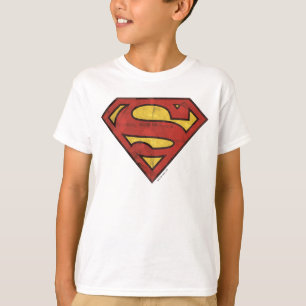 Camiseta Super-Homem Logotipo Grunge