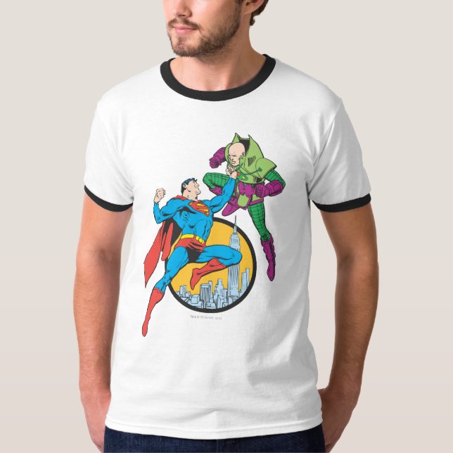Camiseta Super-Homem luta Lex Luthor (Frente)