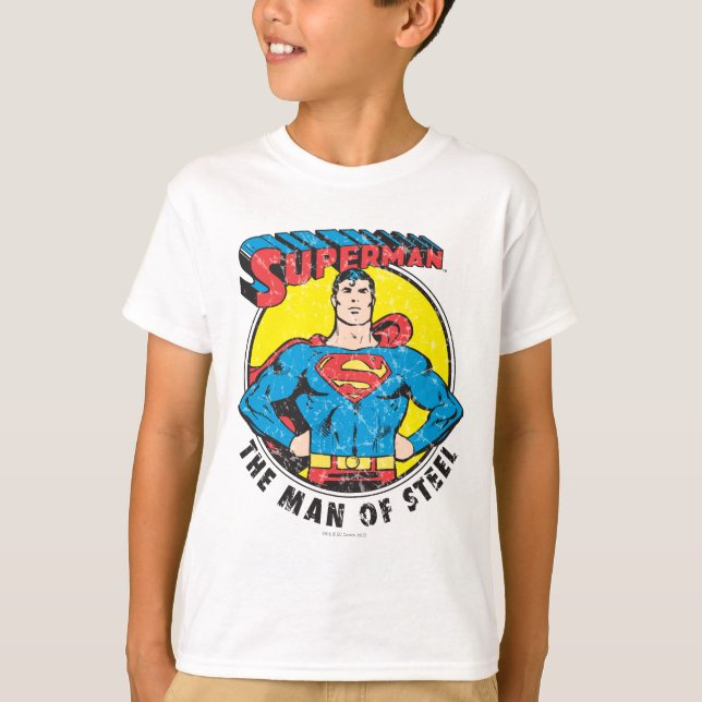 Camiseta Super-Homem O Homem de Aço (Frente)