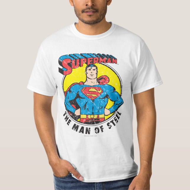 Camiseta Super-Homem O Homem de Aço (Frente)