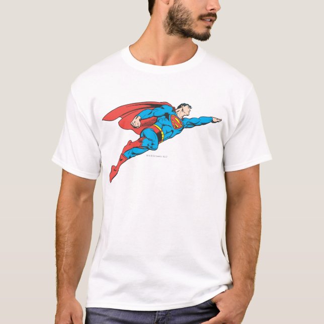 Camiseta Super-Homem Voando Direito (Frente)