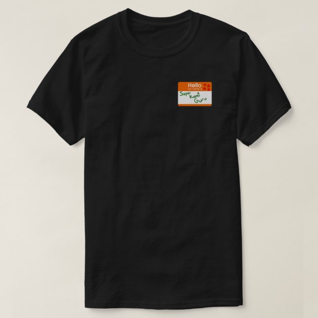 Camiseta Super Kami Guru nome de etiqueta 1.png (Frente do Design)