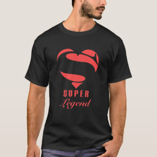 Camiseta Super Legenda Super Herói Gift Família Fora de Nat