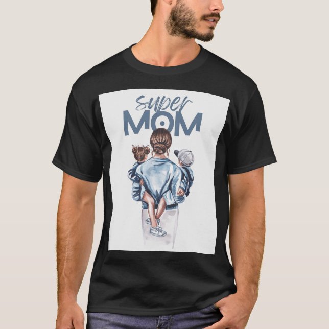Camiseta Super Mãe (Frente)