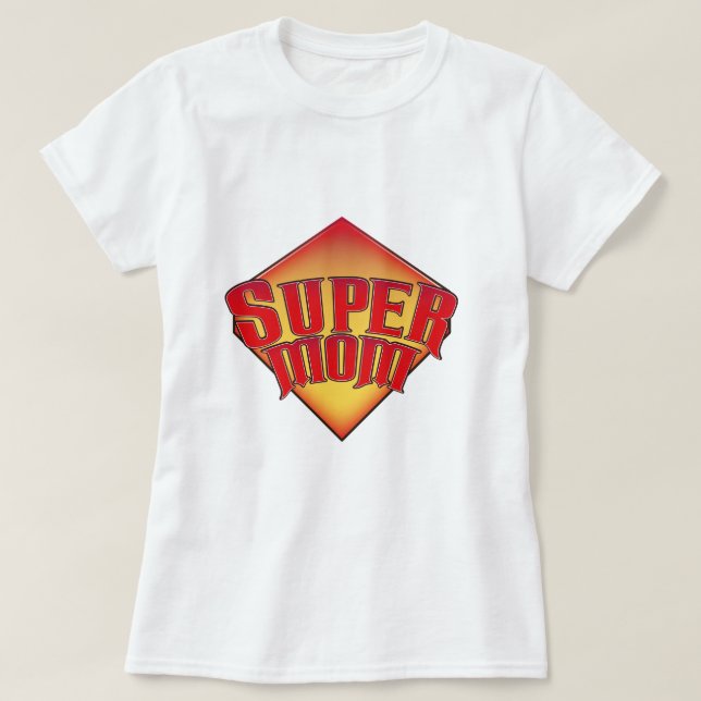 Camiseta Super Mãe (Frente do Design)
