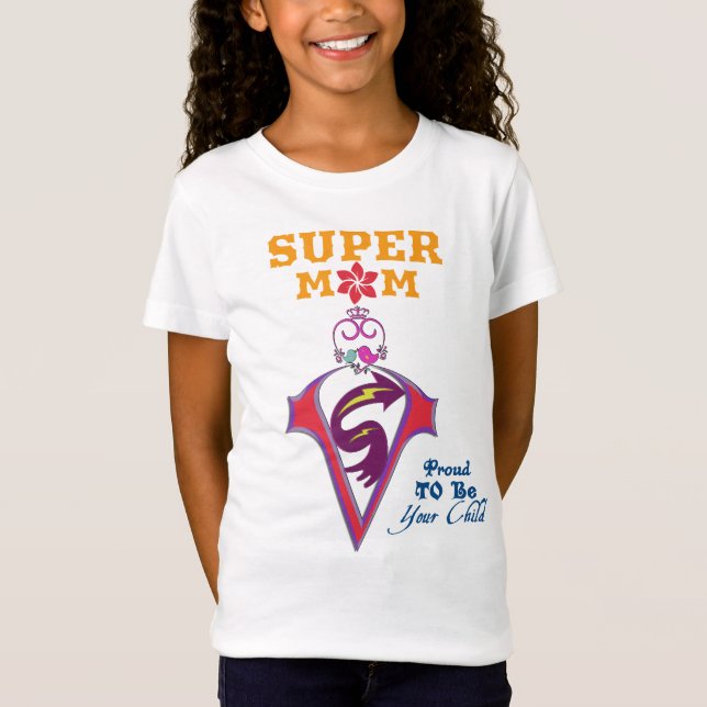 Camiseta super mãe (Frente)