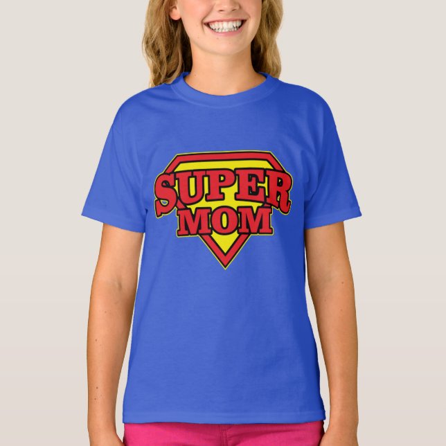 Camiseta Super Mãe Hero Design (Frente)