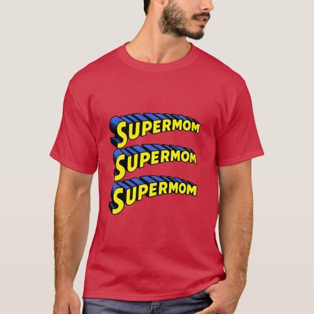 Camiseta Super-mãe no Tee de Ação (Frente)