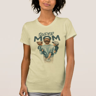 Camiseta Super Mãe T-Shirt