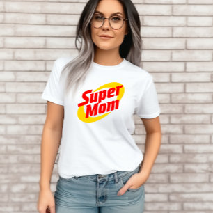 Camiseta Super Mãe Tshirt Presente Para A Mãe