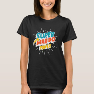 Camiseta Super Marido Power Espanhol Marido Engraçado Herói