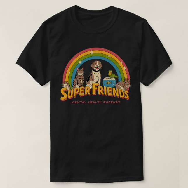 Camiseta Super Mental Health Friends (Frente do Design)