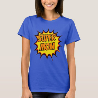 Camiseta Super Mom comic burs T-Shirt