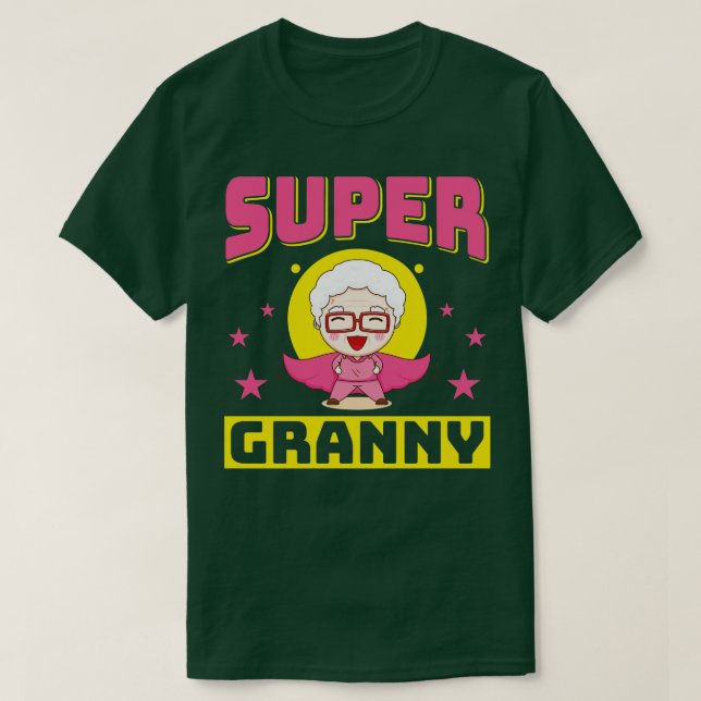 Camiseta Super Nonna Niece Grandson Gift Melhor Avô 2 (Frente do Design)