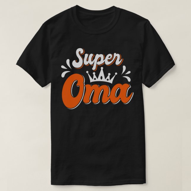 Camiseta Super Nonna Niece Grandson Gift Melhor Avô 5 (Frente do Design)