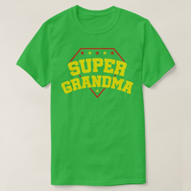 Camiseta Super Nonna Presente Sobrinha Neto Melhor Avó (Frente do Design)