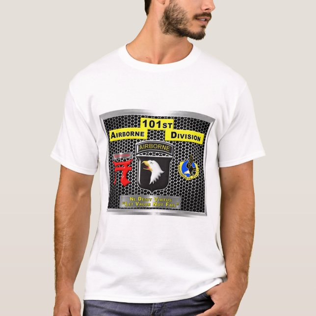 Camiseta Super Nova Design da Divisão Aerotransportada de 1 (Frente)
