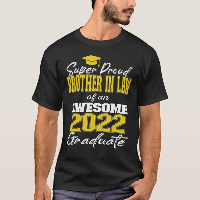 Camiseta Super Orgulhoso Irmão Em Lei De 2022 Awesom Forman (Frente)