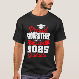 Camiseta Super Orgulhoso Padrasto de Graduação de Graduado