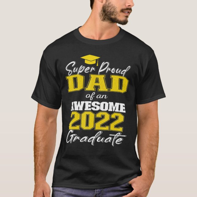 Camiseta Super Orgulhoso Pai Da Família Incrível Formando 2 (Frente)