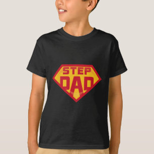 Camiseta Super Pai Adotivo Herói Engraçado Dia dos Pais Ani