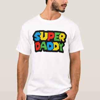Camiseta Super Pai Gamer Dia dos Pais - Estilo Retrô