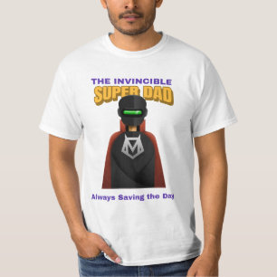 Camiseta super pai invencível : dia de os pais 2024