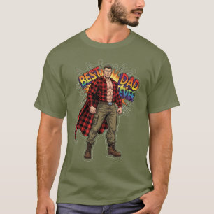 Camiseta Super Pai - Melhor Pai de Todos Ilustração de Heró