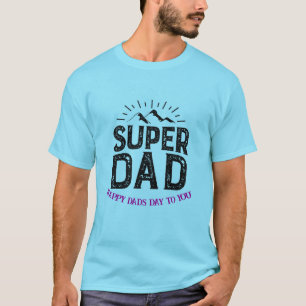 Camiseta SUPER PAI Monta T-shirt Personalizada Para O Dia D