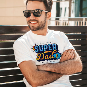 Camiseta Super Pai O Homem O Mito O Super Herói Da Lenda