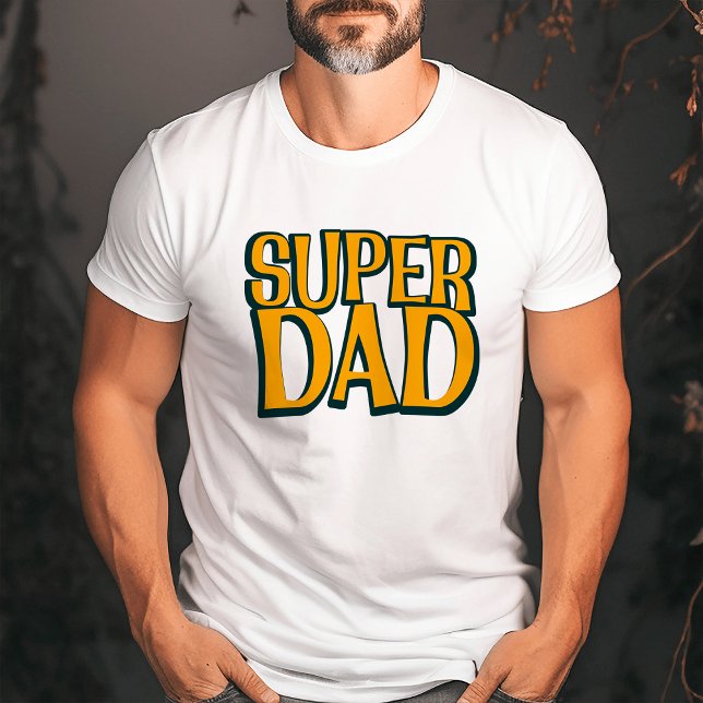 Camiseta Super Pai | Padre Bold Retro (Criador carregado)