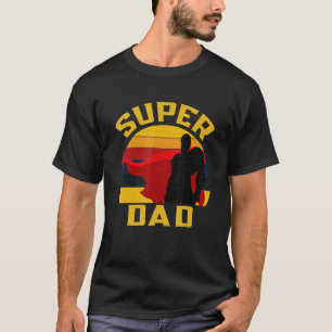 Camiseta Super Pai Padre Super Herói E Melhor Marido F