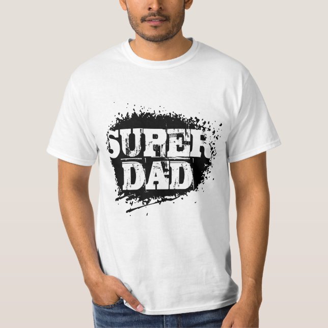 Camiseta Super pai para Dia de os pais (Frente)