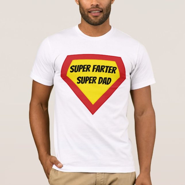 Camiseta Super Pai Super Farter (Frente)