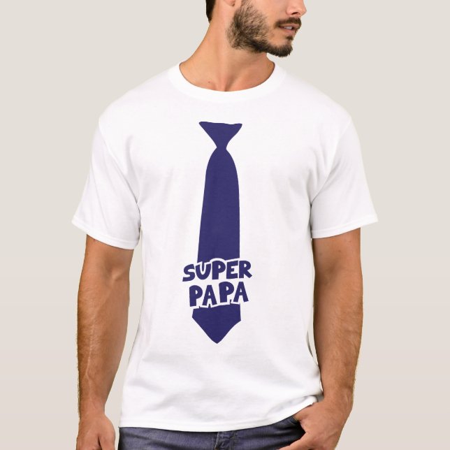 Camiseta super papa cravate 802 (Frente)
