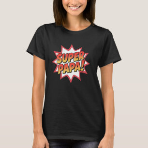 Camiseta Super Papa Dia de os pais Presente para Pai da Fil