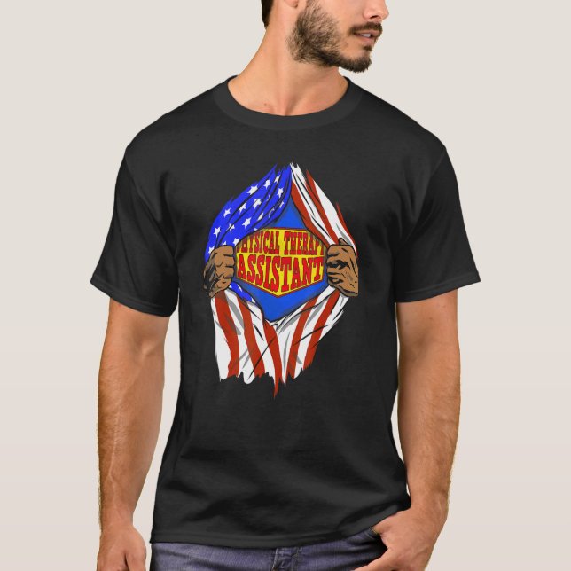 Camiseta Super Physical Therapy Assistant Hero Job (Frente)