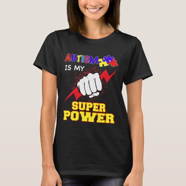 Camiseta Super Poder Autismo (Frente)