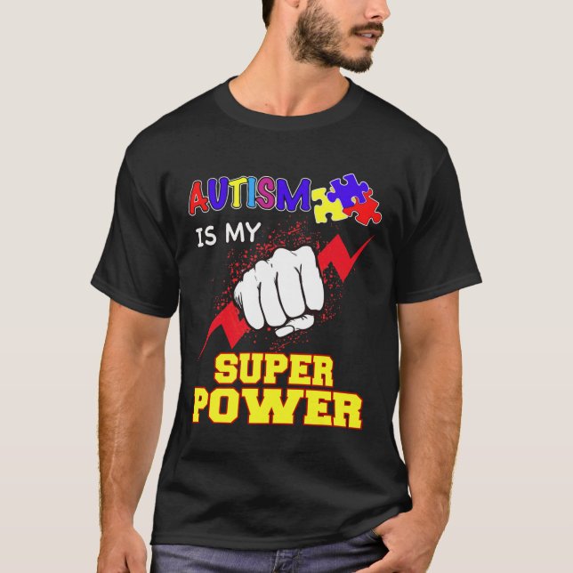 Camiseta Super Poder Autismo (Frente)