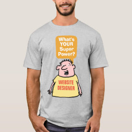 Camiseta Super Poder do Designer de Website.