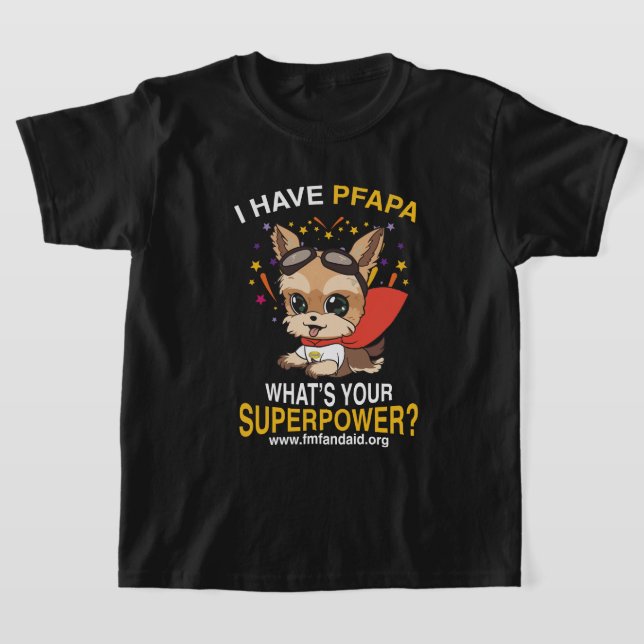 Camiseta Super poder do PFAPA negro (Postura )