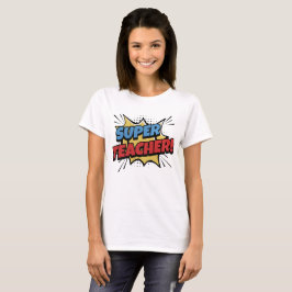 Camiseta Super Professor Estilo Quadrinhos